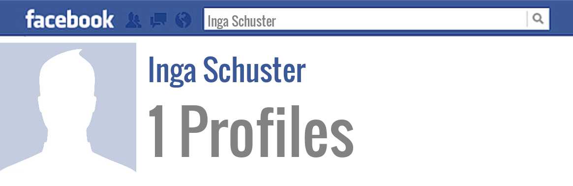 Inga Schuster facebook profiles