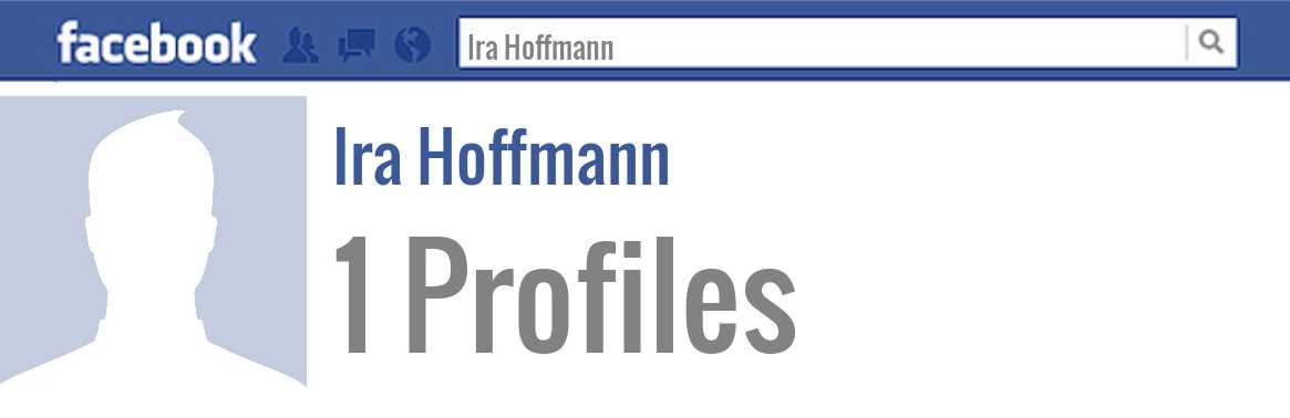 Ira Hoffmann facebook profiles