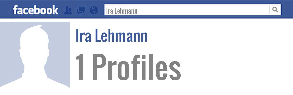 Ira Lehmann facebook profiles