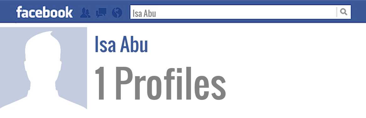 Isa Abu facebook profiles