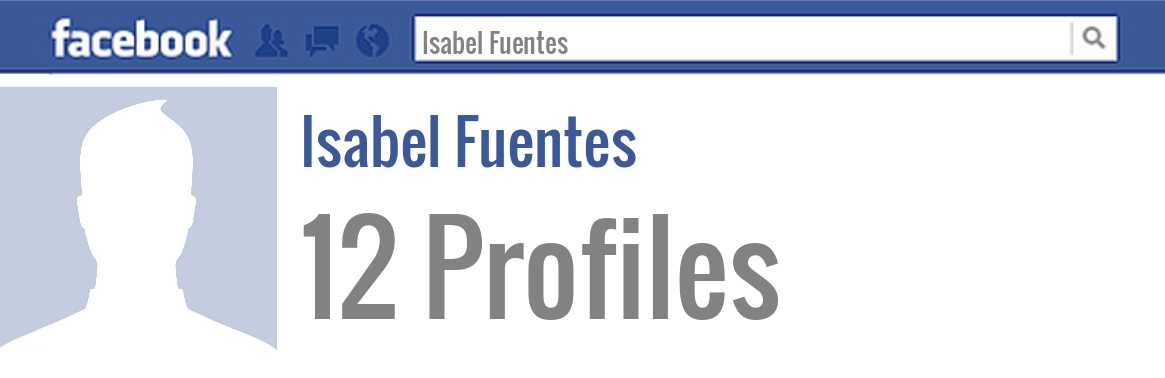 Isabel Fuentes facebook profiles