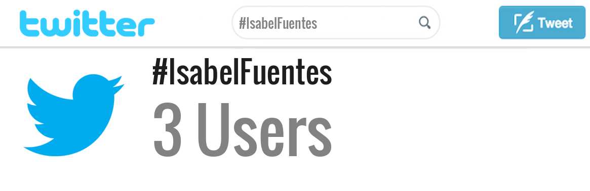 Isabel Fuentes twitter account