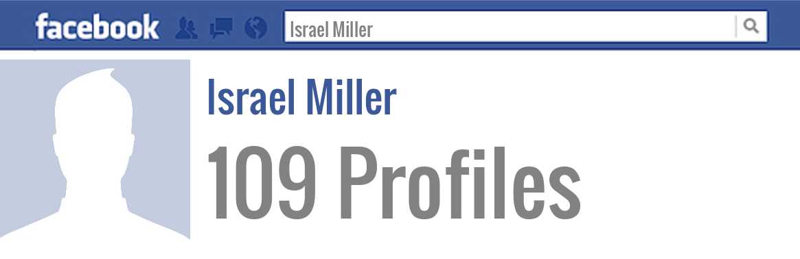 Israel Miller facebook profiles