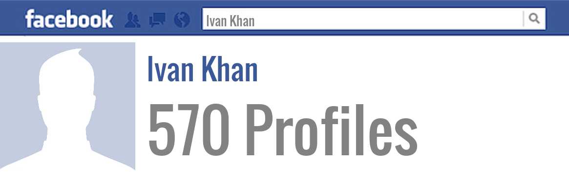 Ivan Khan facebook profiles