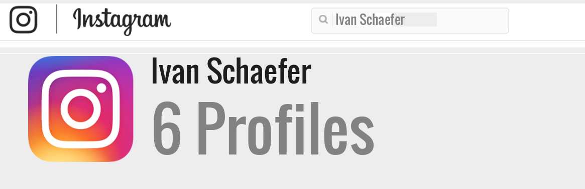 Ivan Schaefer instagram account