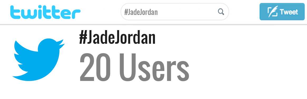 Jade Jordan twitter account