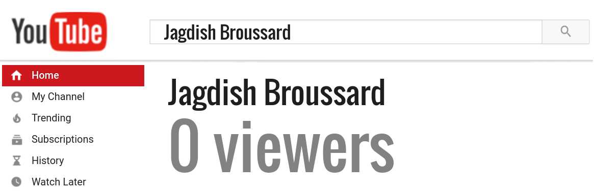 Jagdish Broussard youtube subscribers