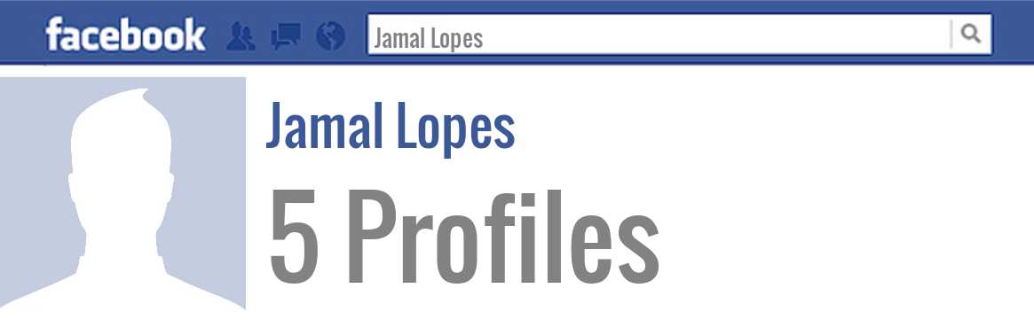 Jamal Lopes facebook profiles