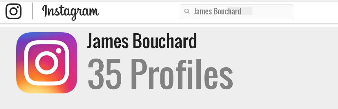 James Bouchard instagram account