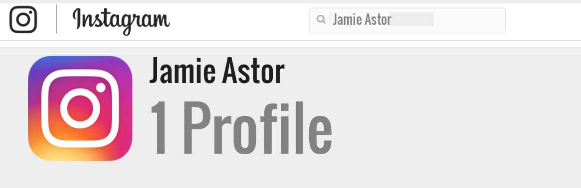 Jamie Astor instagram account