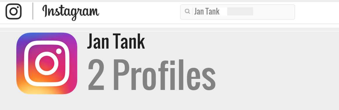 Jan Tank instagram account