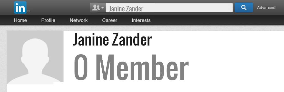 Janine Zander linkedin profile