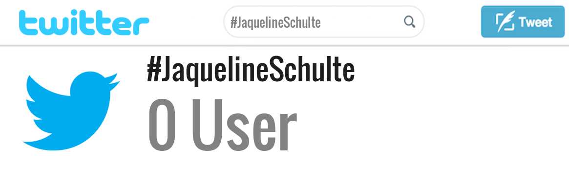 Jaqueline Schulte twitter account