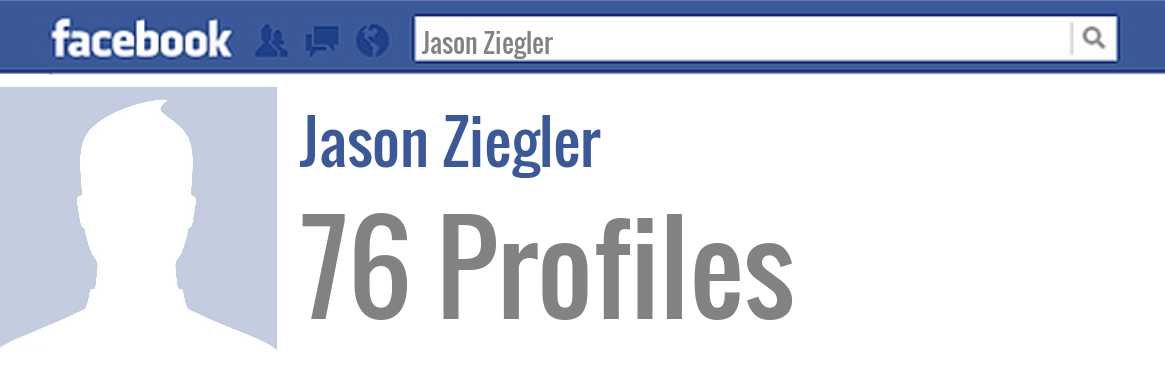 Jason Ziegler facebook profiles