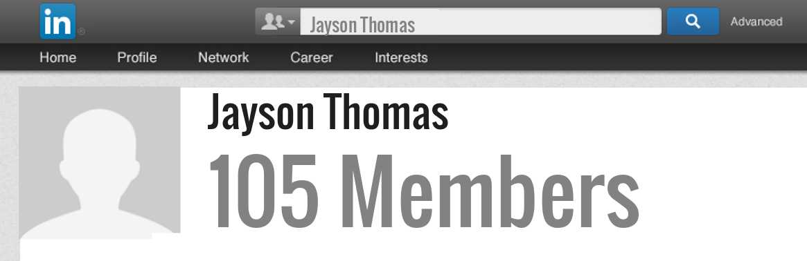 Jayson Thomas linkedin profile