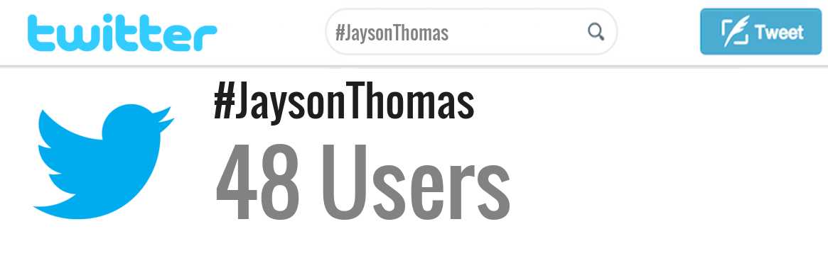 Jayson Thomas twitter account