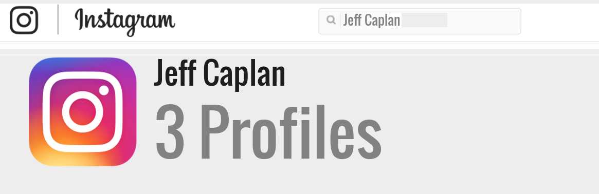 Jeff Caplan instagram account