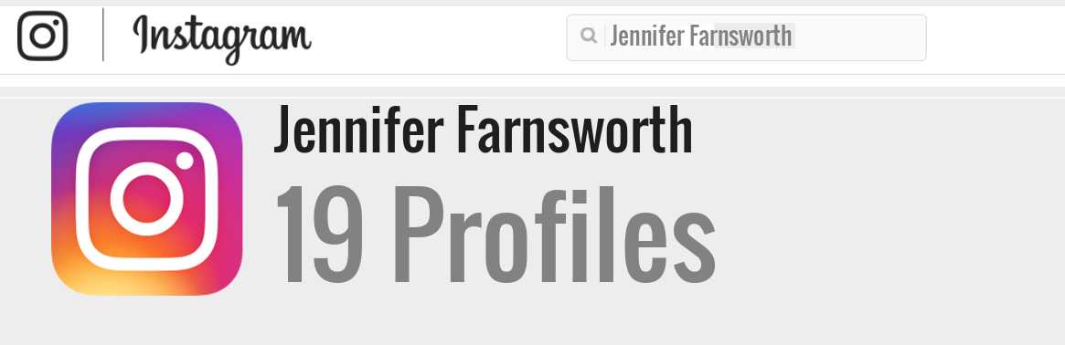 Jennifer Farnsworth instagram account