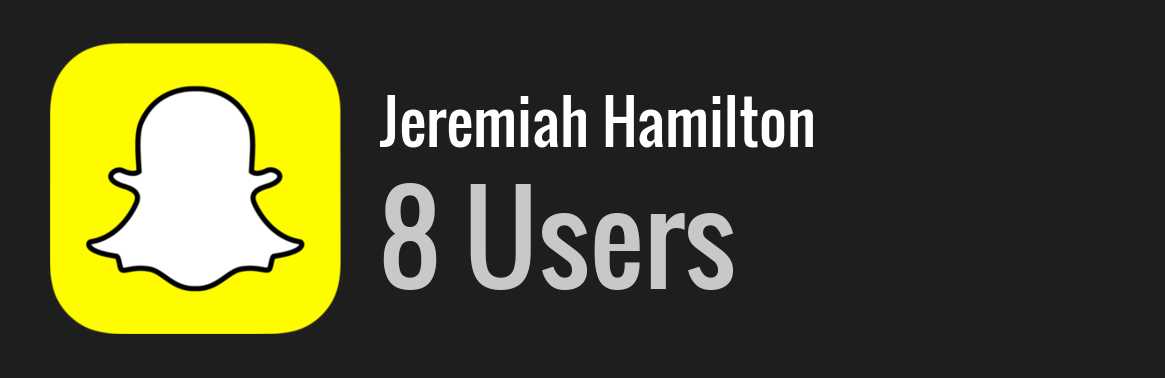 Jeremiah Hamilton snapchat