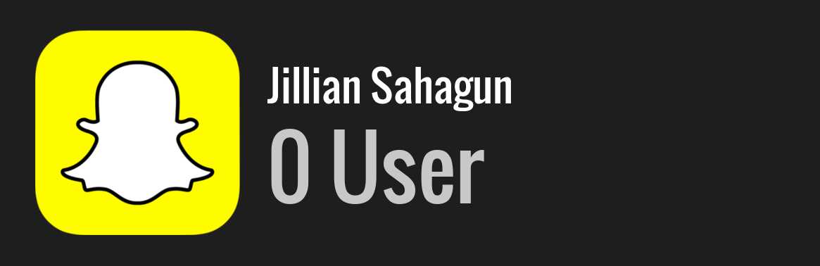 Jillian Sahagun snapchat