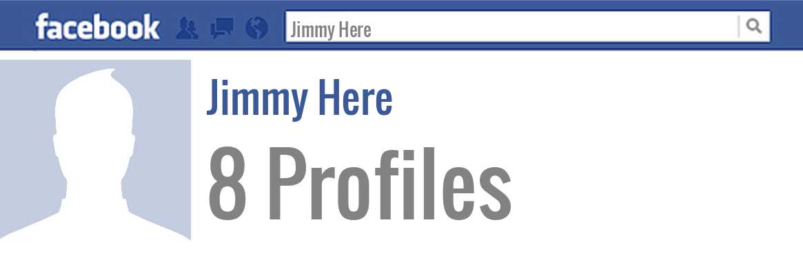Jimmy Here facebook profiles