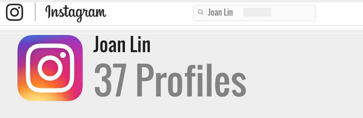 Joan Lin instagram account