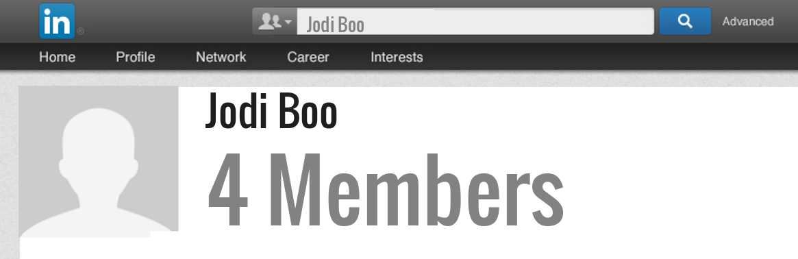 Jodi Boo linkedin profile