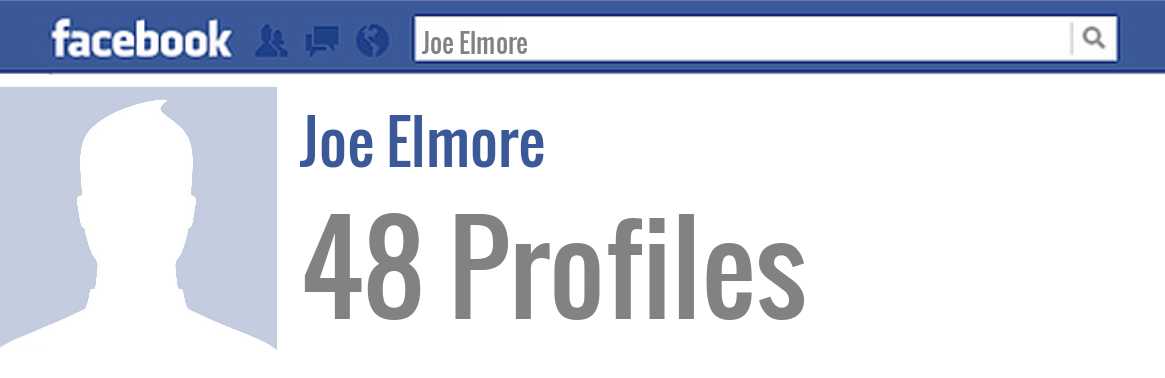 Joe Elmore facebook profiles