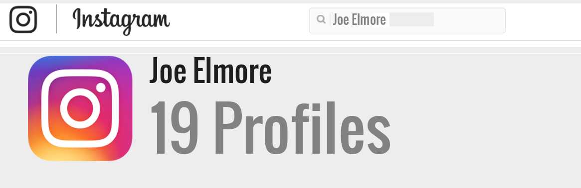 Joe Elmore instagram account