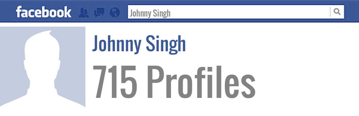 Johnny Singh facebook profiles