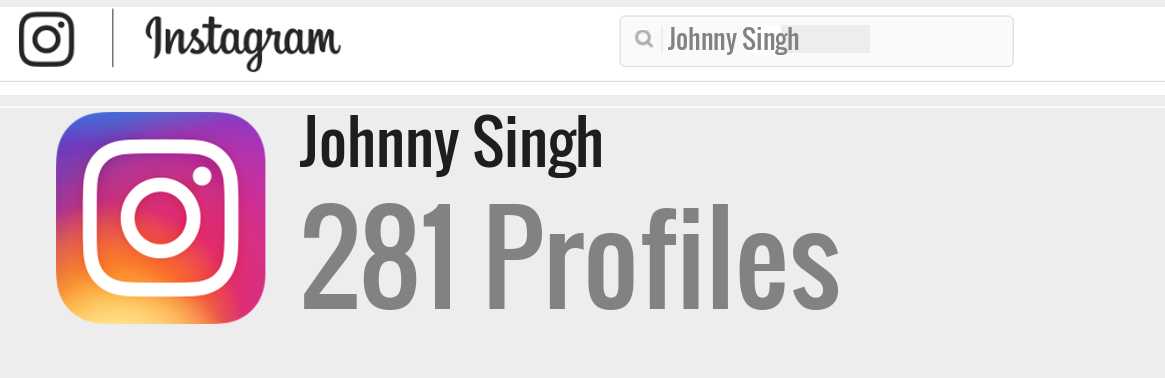 Johnny Singh instagram account