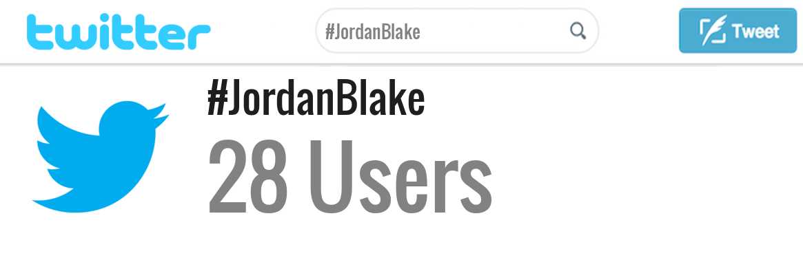 Jordan Blake twitter account