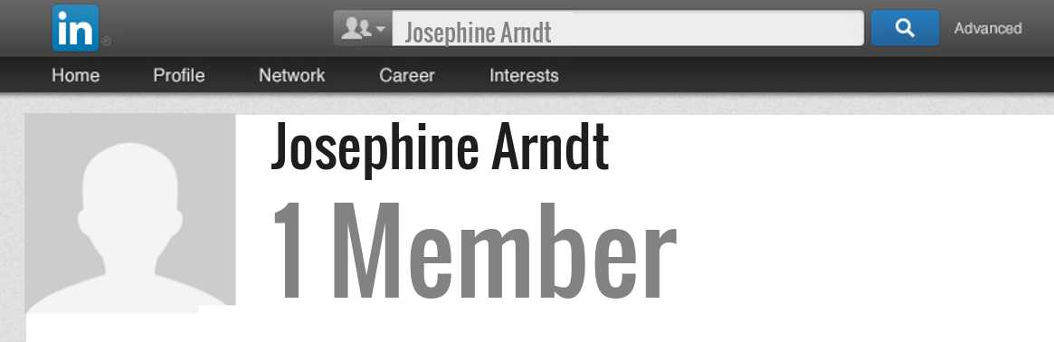 Josephine Arndt linkedin profile