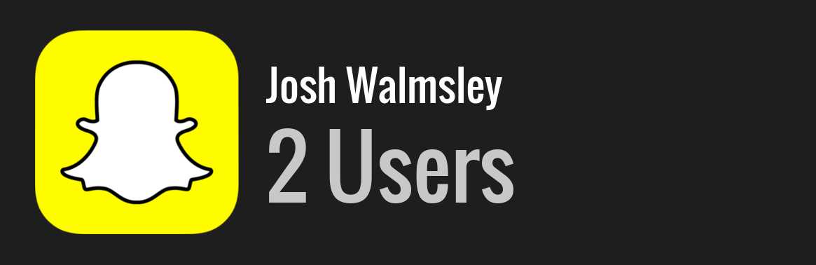 Josh Walmsley snapchat