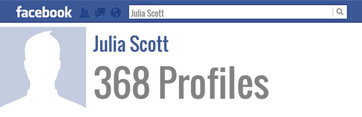 Julia Scott facebook profiles