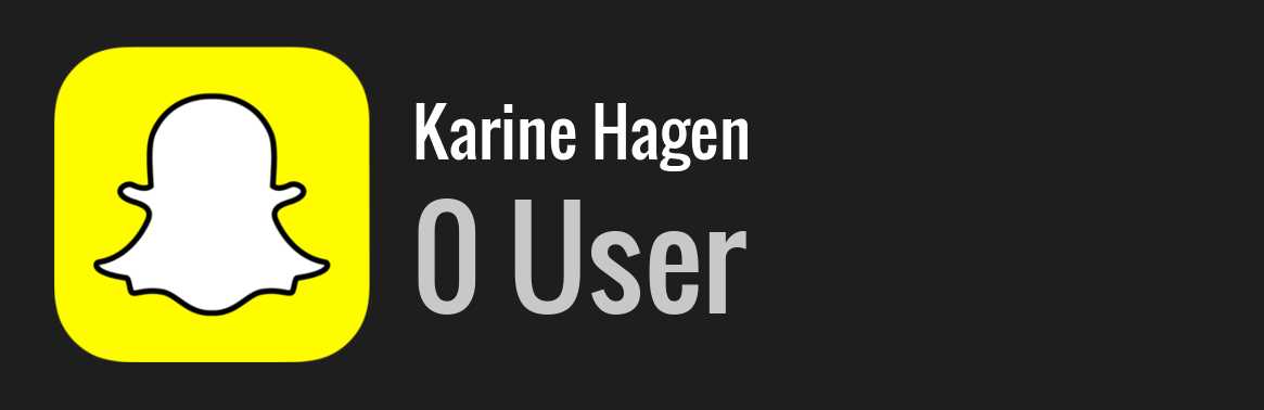 Karine Hagen snapchat