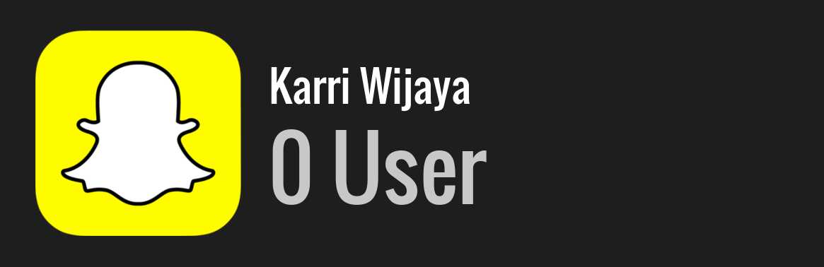 Karri Wijaya snapchat