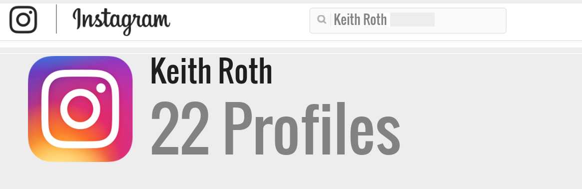 Keith Roth instagram account