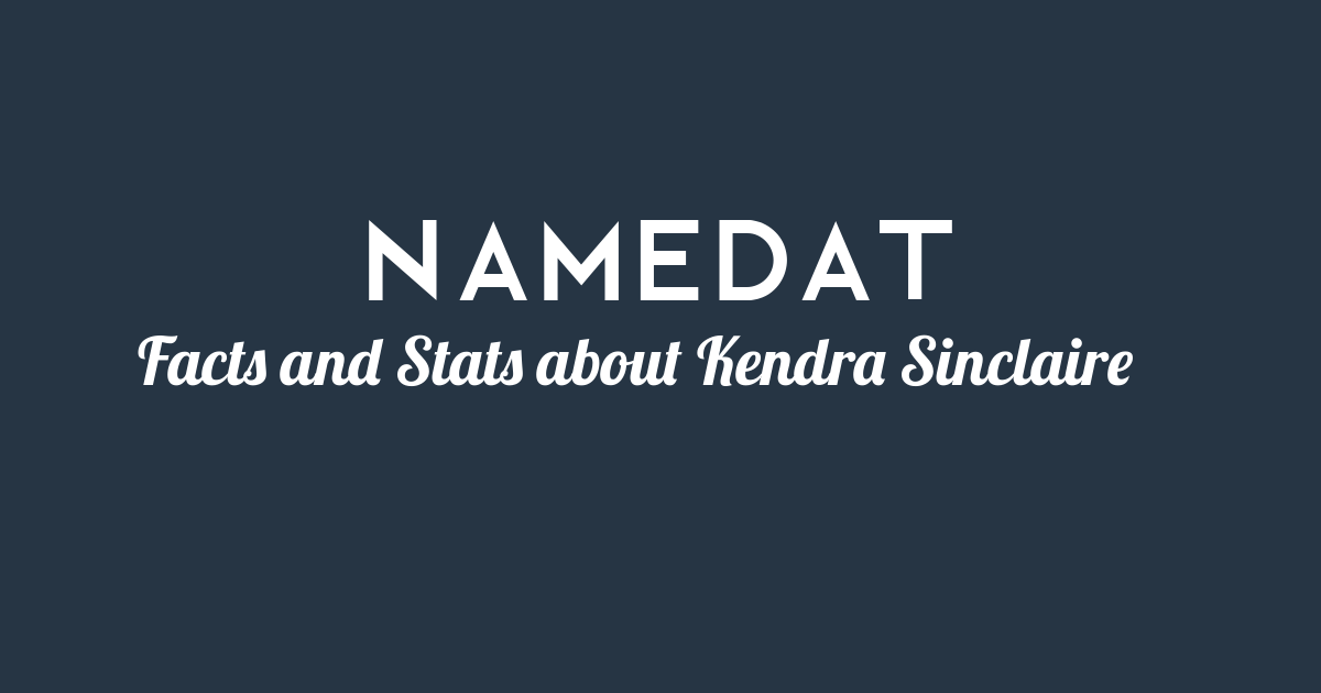 Kendra Sinclaire: Background Data, Facts, Social Media, Net Worth and more!