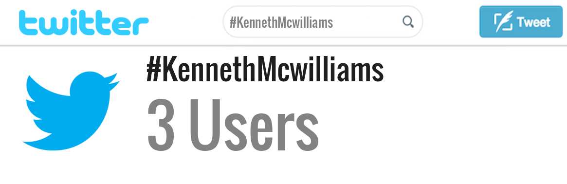 Kenneth Mcwilliams twitter account