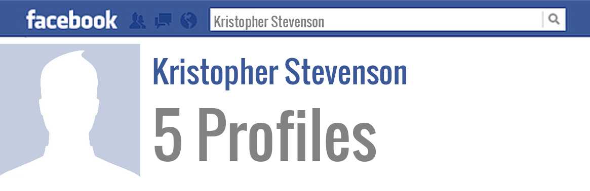 Kristopher Stevenson facebook profiles