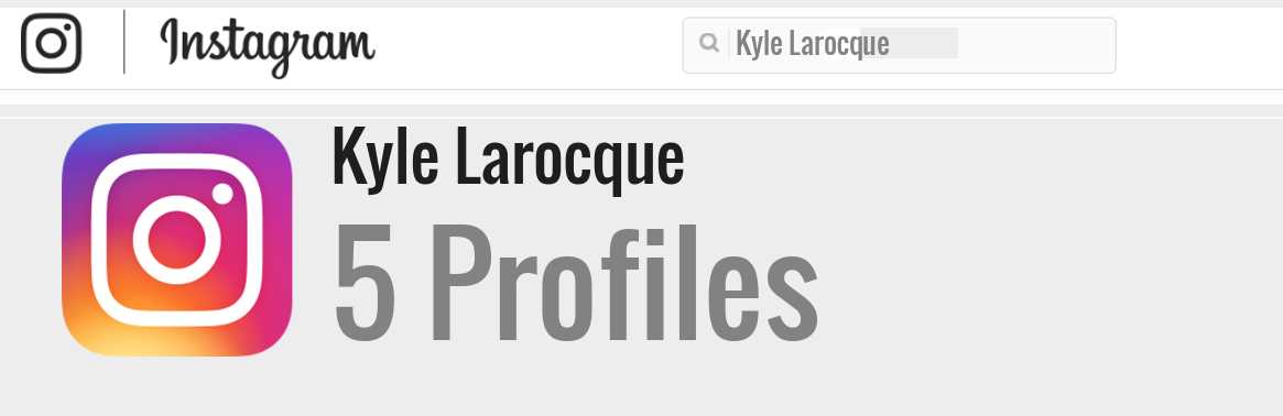 Kyle Larocque instagram account