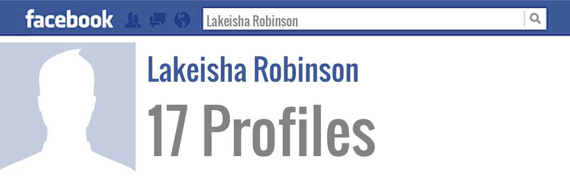Lakeisha Robinson facebook profiles
