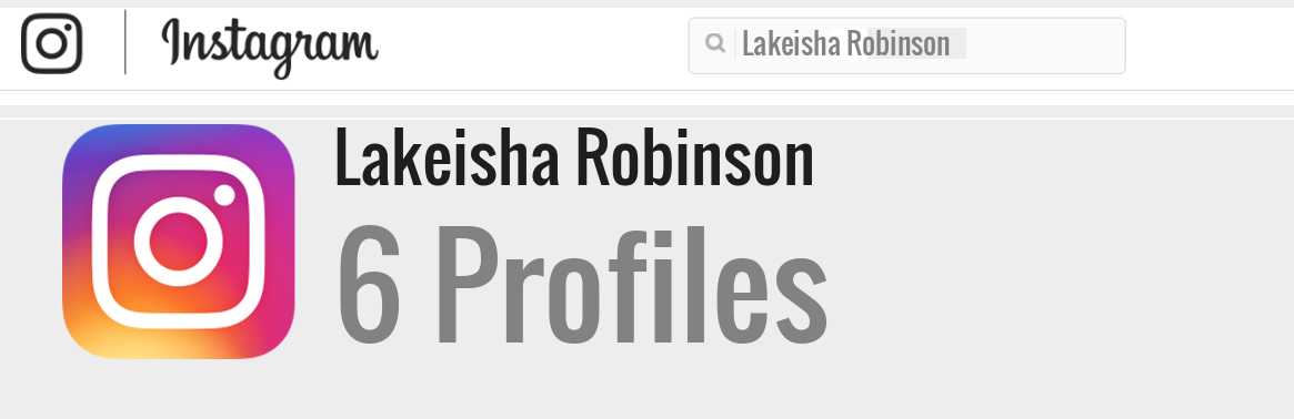 Lakeisha Robinson instagram account