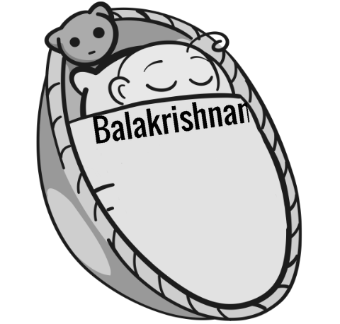 Balakrishnan sleeping baby