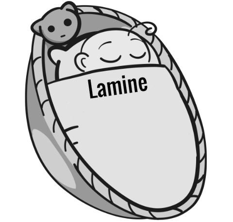 Lamine sleeping baby