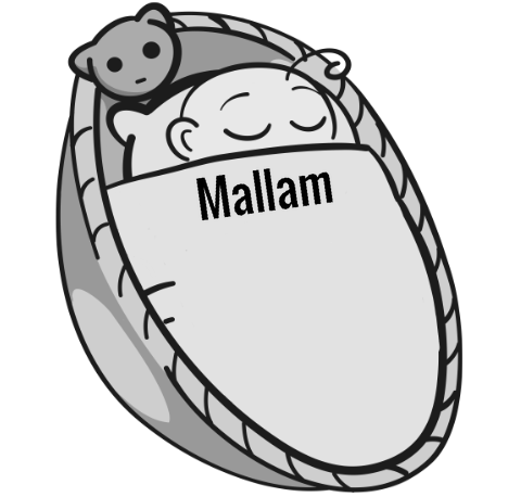 Mallam sleeping baby