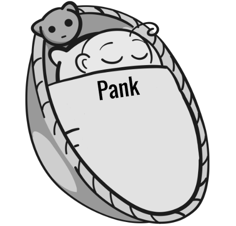 Pank sleeping baby