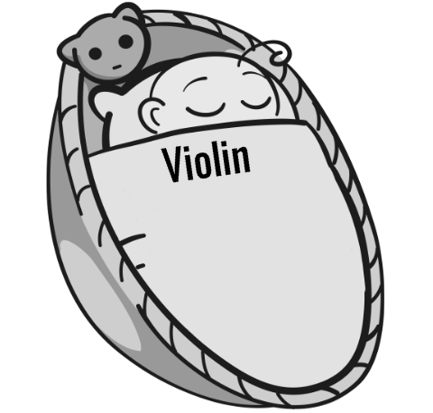 Violin sleeping baby