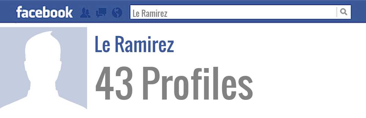 Le Ramirez facebook profiles